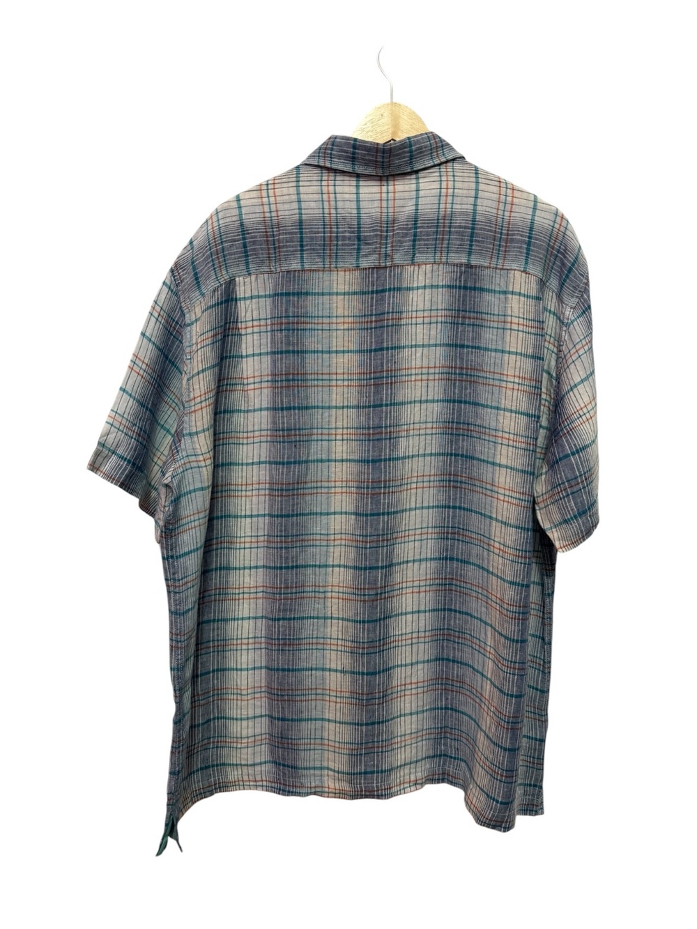 Tommy Bahama Paradigm Plaid Shirt 100% Linen - Picture 4 of 10